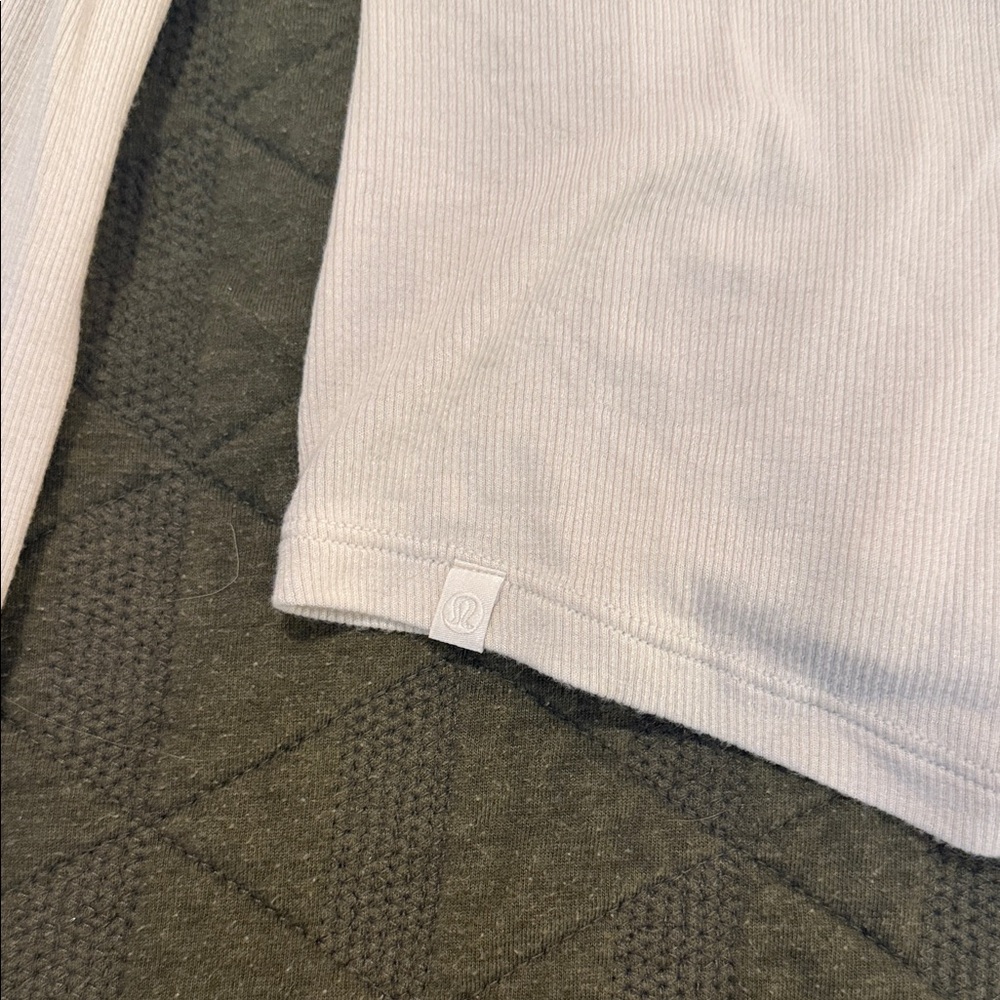 lululemon athletica Cream Button Down Shirt - Picture 2 of 2